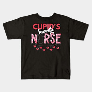 Nurse Valentine's Day "Cupid's Favorite Nurse" Kids T-Shirt